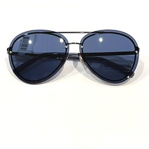 NEW Tod's Women’s 63mm Aviator Sunglasses Blue